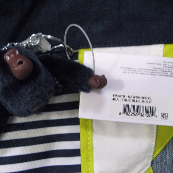 Kipling New Shopper XL True Blue Multi Large Tote Bag Crossbody Patchwork NWT - Picture 8 of 11